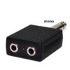 Plug Adaptador Duplo P10 P2 Mono - Conector 1 P10 Macho Para 2 P2 Femea - Imagem 2